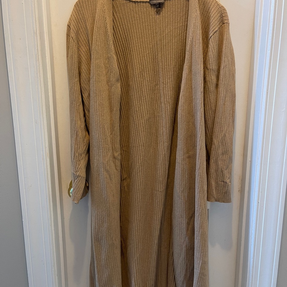 Vince Camuto Tan Duster Cardigan